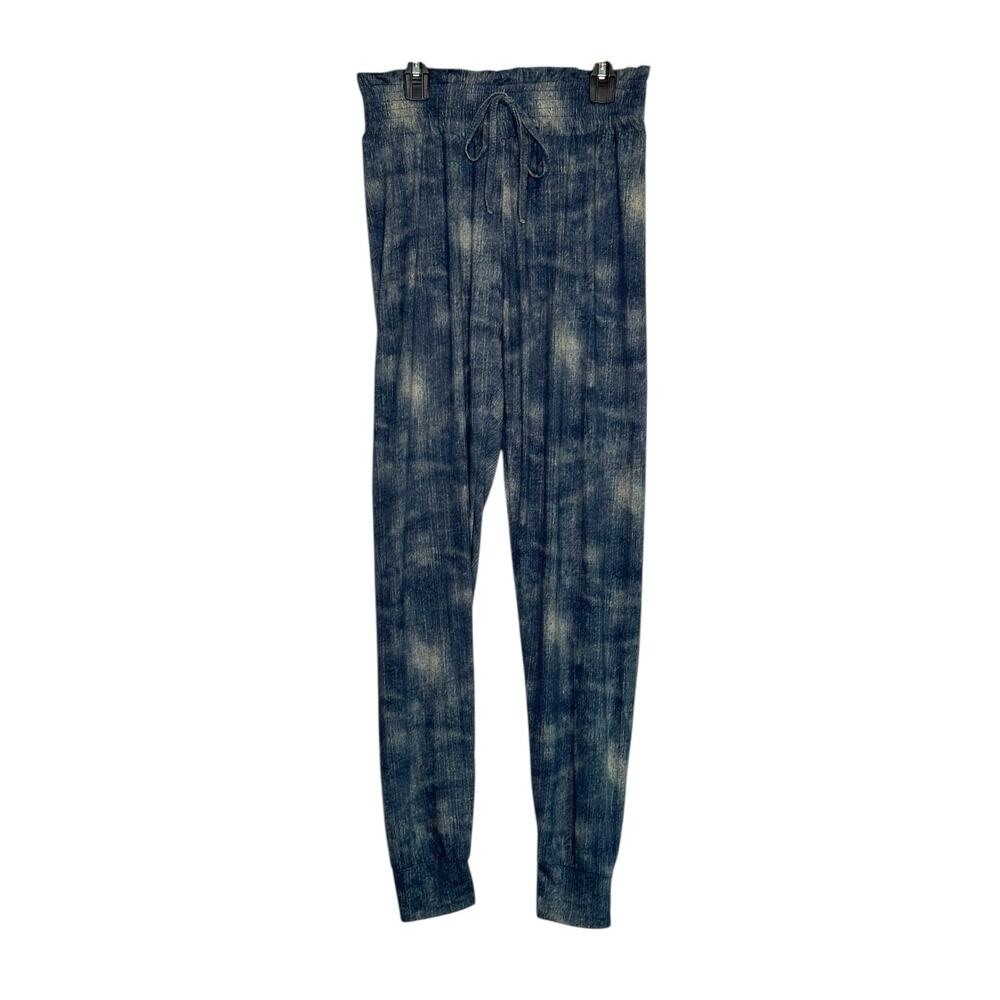 Thrill 94 blue cream tie dye pull on lounge pants size Medium